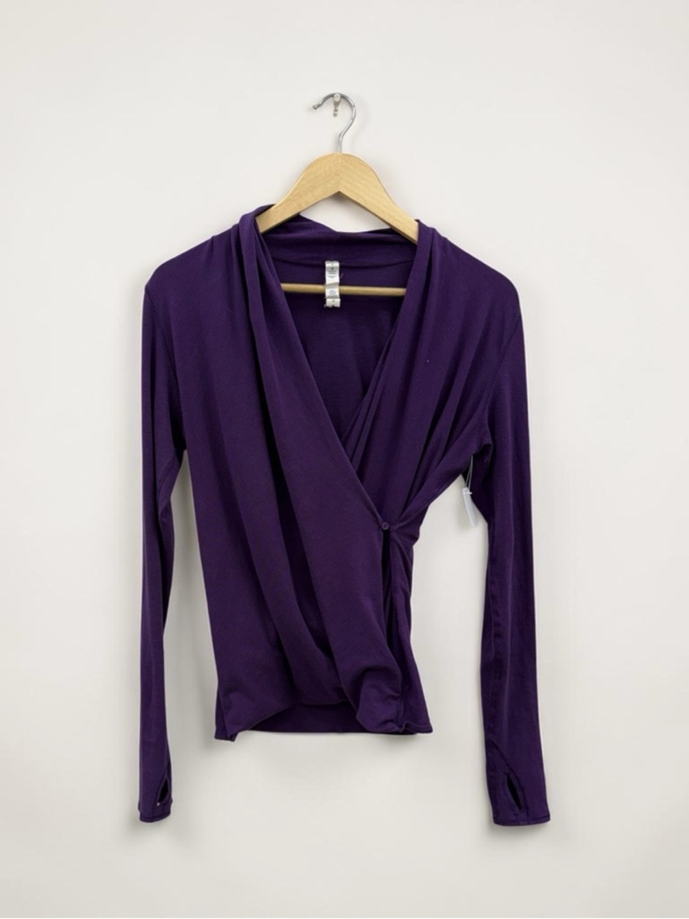 lululemon athletica Deep Purple Long-Sleeve Wrap Top - Picture 2 of 7